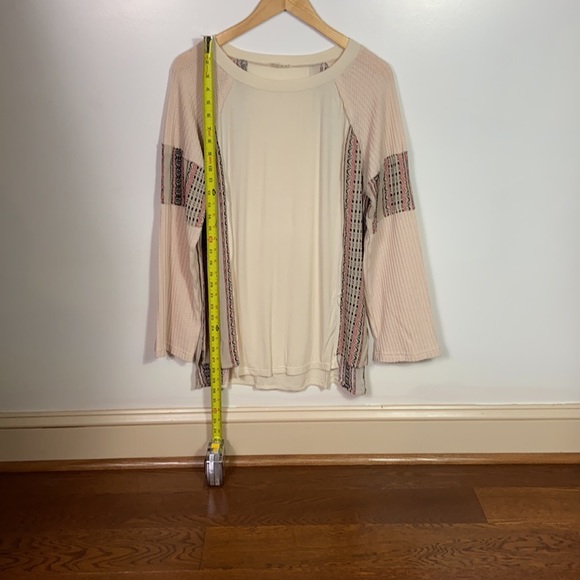 POL cream top with Aztec print - Picture 3 of 4